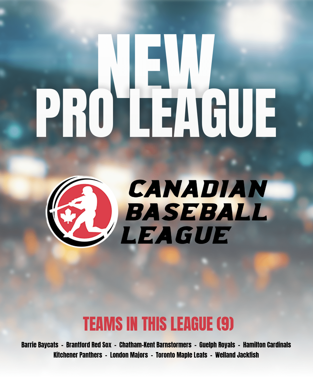 The Canadian Baseball League is a new setup to become a full professional league