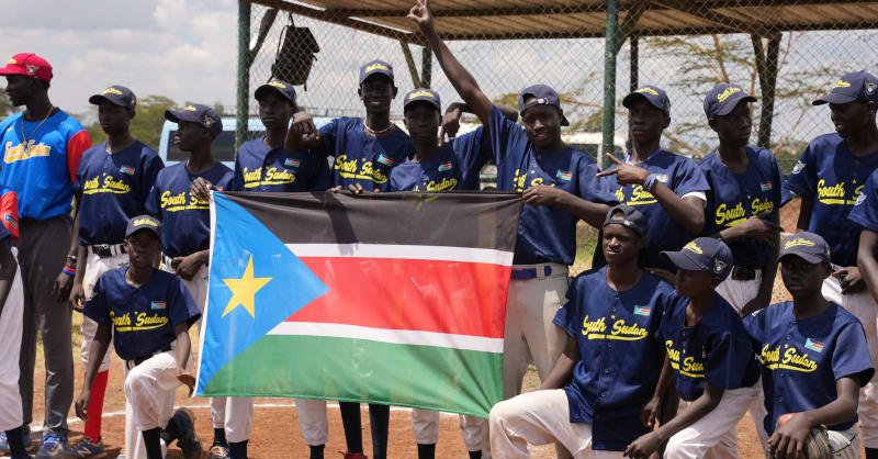 South Sudan u-15 baseball team