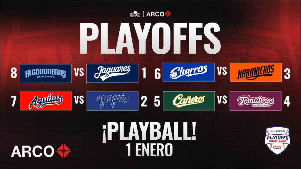 Liga ARCO Mexicana del Pacífico playoff matchups for the 2025–26 season