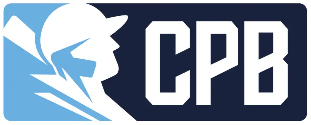 CPB logo featuring a stylized baseball player and the letters CPB.