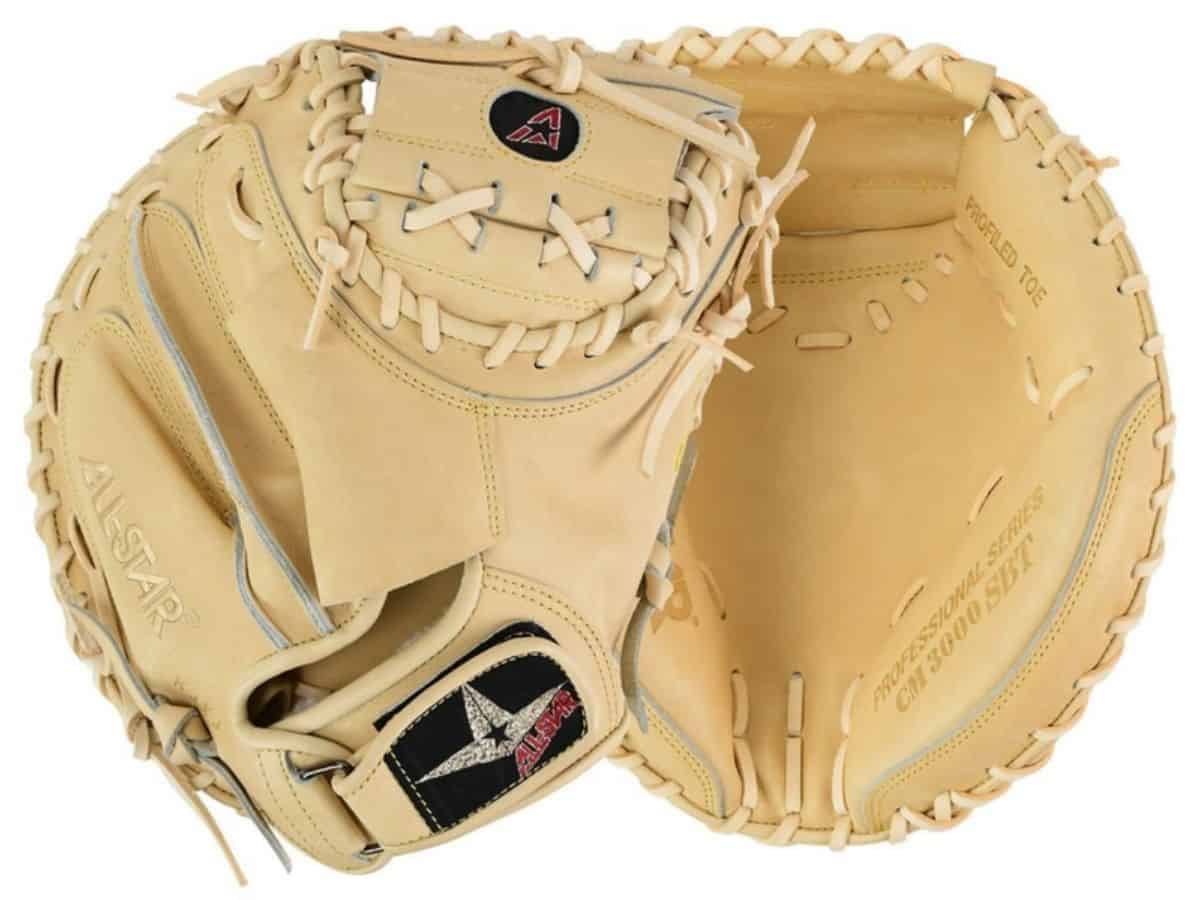 All-Star Pro Elite CM3000 catcher's mitt in black steerhide