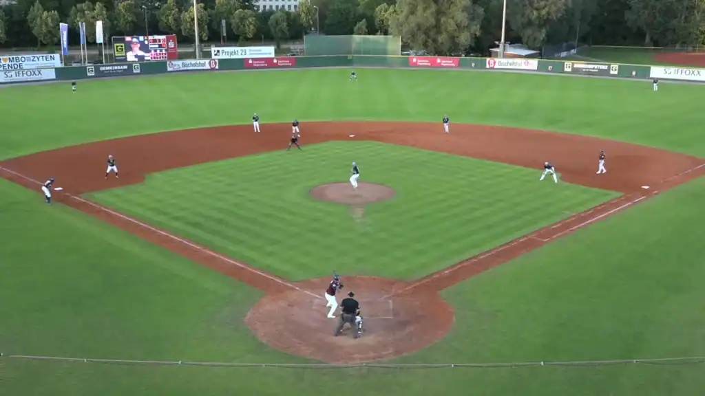 Guggenberger Legionäre Regensburg playing a baseball game at Armin-Wolf-Arena