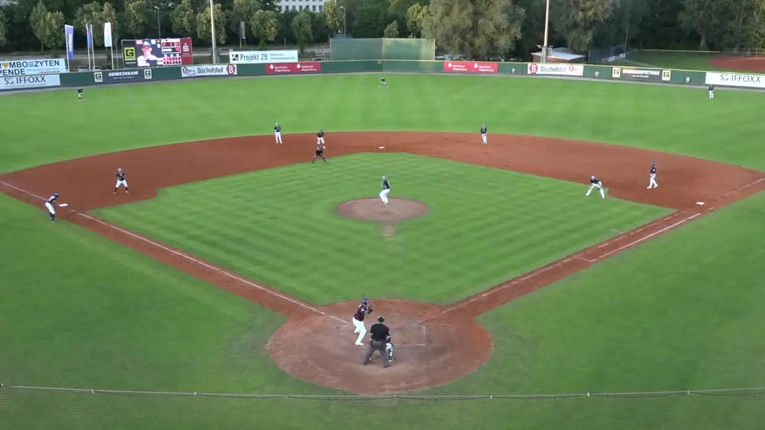 Guggenberger Legionäre Regensburg playing a baseball game at Armin-Wolf-Arena