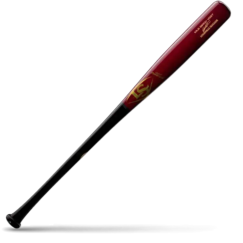 Louisville Slugger MLB Prime VG27 Vladimir Guerrero Jr. wood baseball bat with red barrel