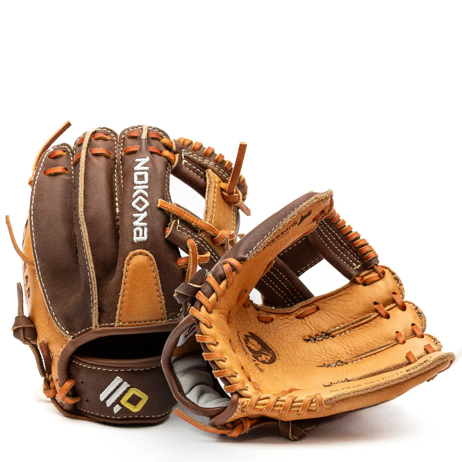 Nokona top-grain leather baseball glove from Nocona, Texas