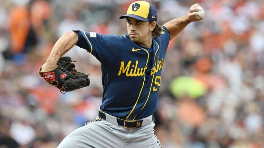 Milwaukee Brewers pitcher Robert Gasser delivers a pitch against the Baltimore Orioles on September 19, 2026