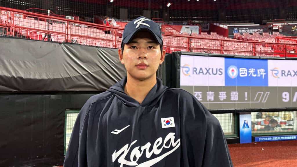 South Korea U-18 ace Ha Hyunseung at the 2026 Asian Baseball Championship in Taipei