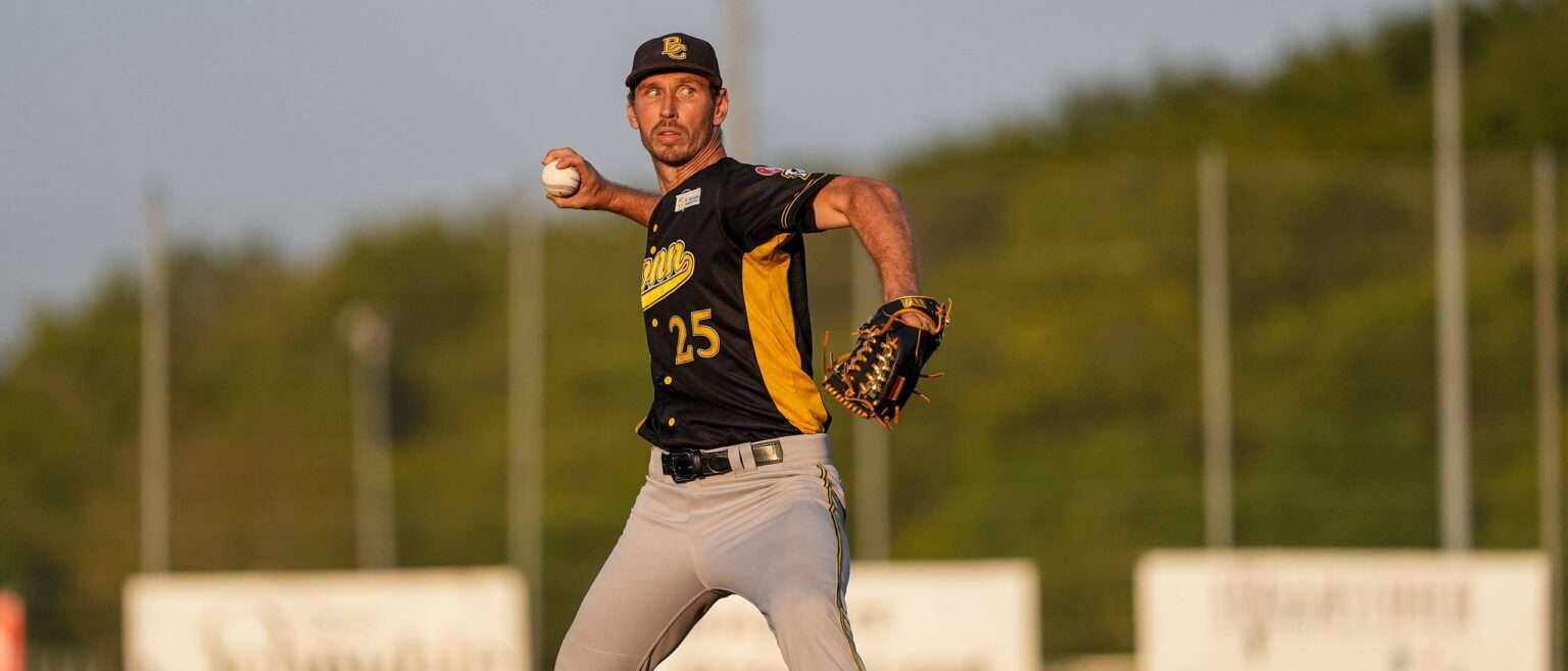 Bonn Capitals pitcher Markus Solbach during a Deutsche Baseball Liga game
