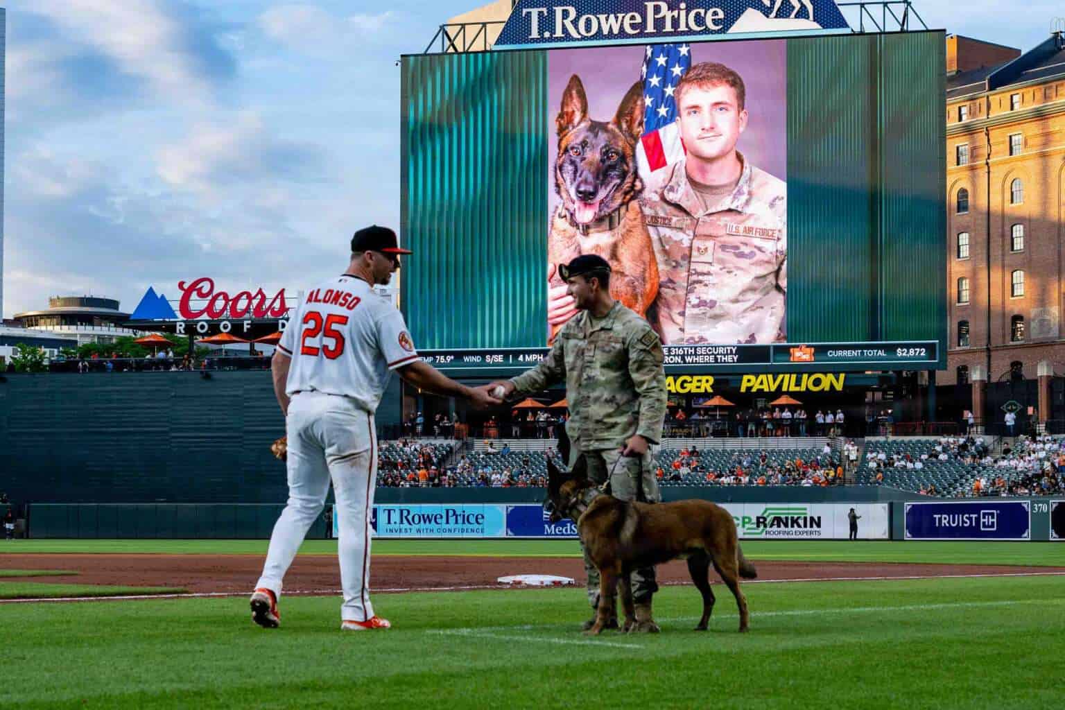 Pete Alonso in a Baltimore Orioles uniform at Oriole Park at Camden Yards in June 2026