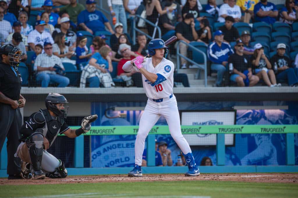 Chase Harlan at bat for the Ontario Tower Buzzers during the 2026 baseball season