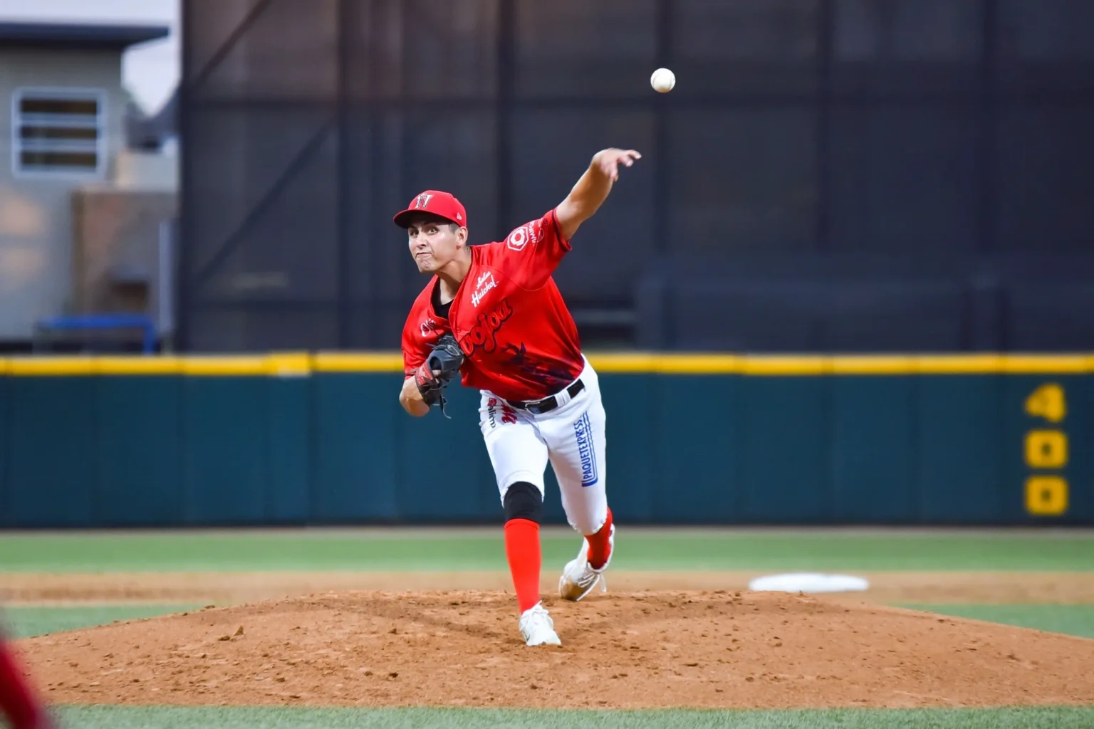 Navojoa Mayos pitcher delivers a pitch during the October 2026 Liga Mexicana del Pacífico season