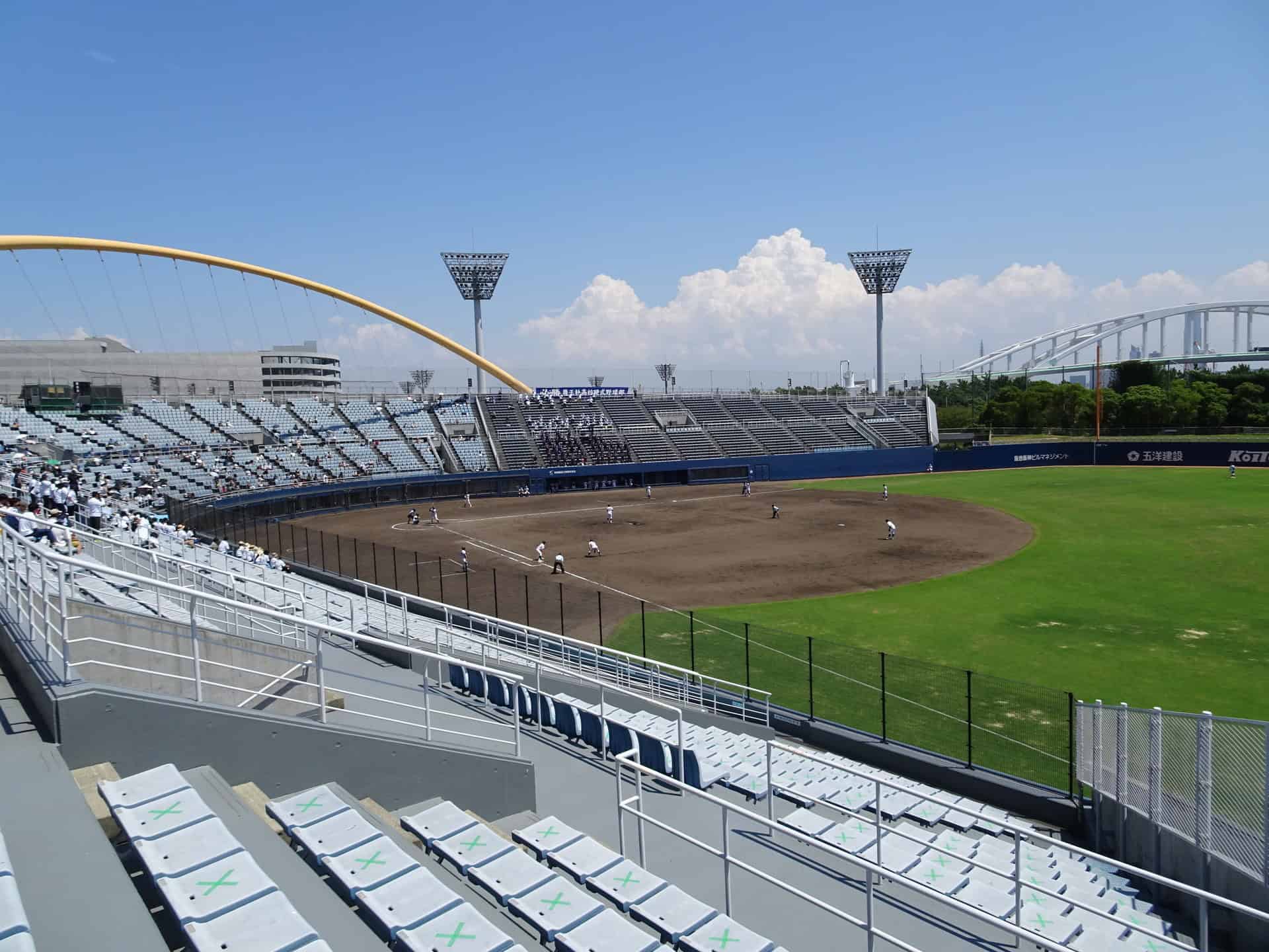Osaka City Shinkin Bank Stadium baseball diamond and spectator stands