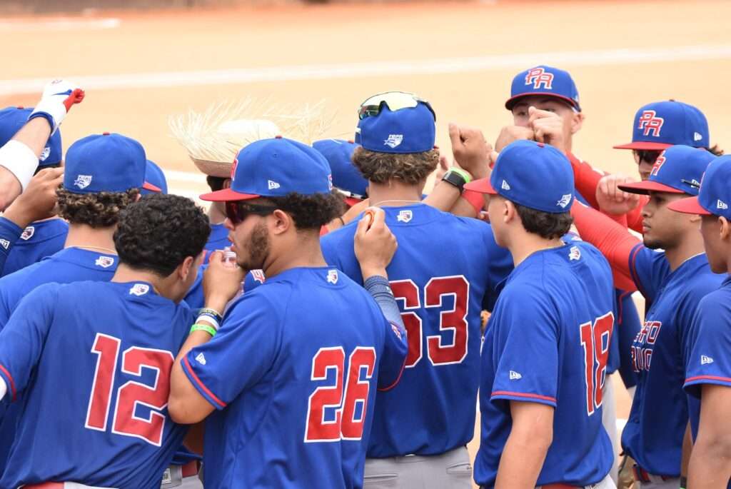 Puerto Rico U-18 baseball team during the 2026 Pan-American Championship in Boca Chica