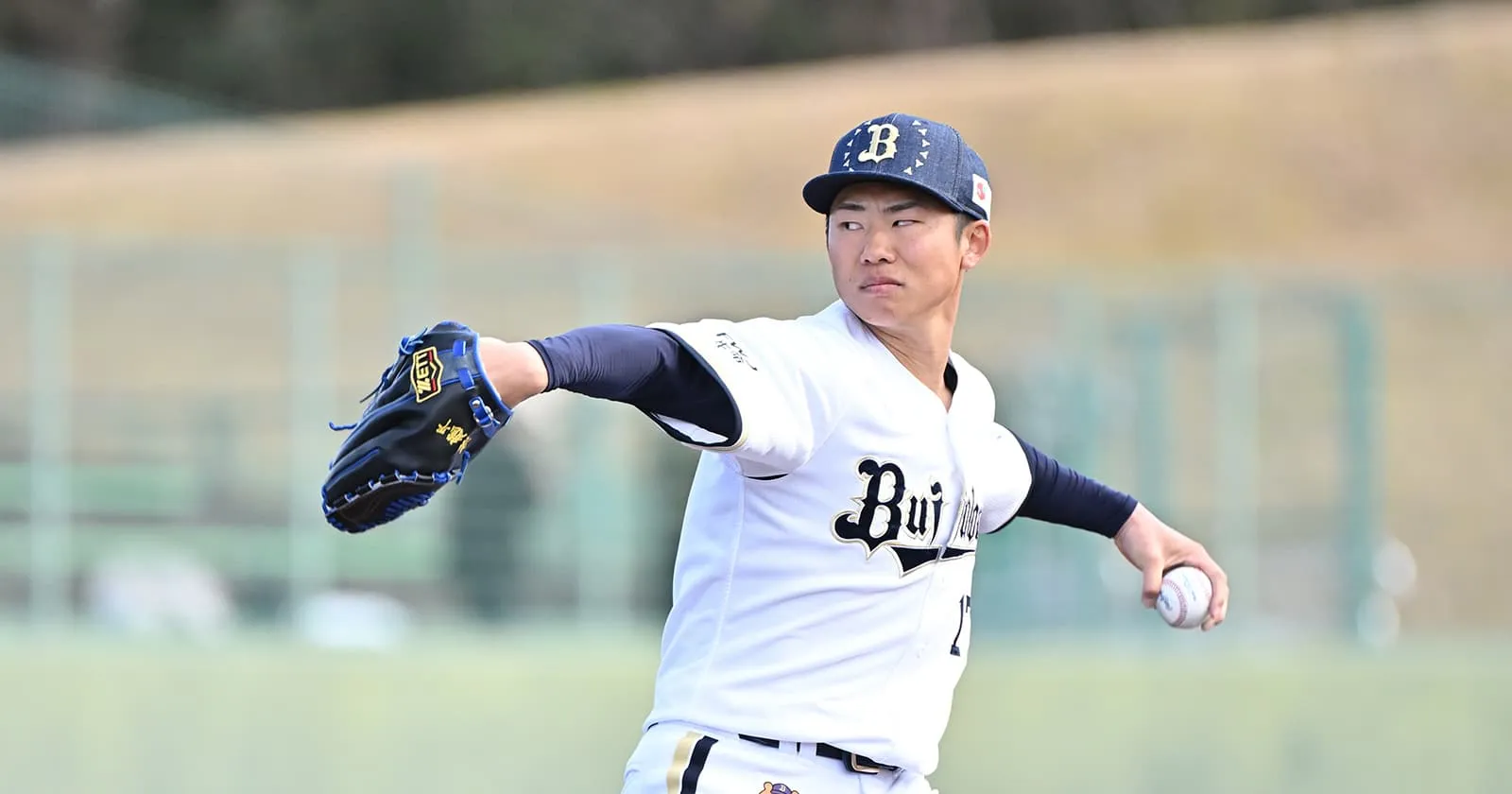 Ryuhei Sotani of the Orix Buffaloes in his 2026 official team photograph